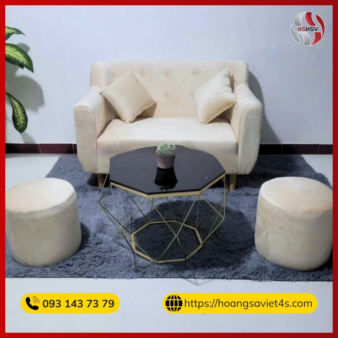Cho thuê ghế sofa trắng, bàn lục giác sự kiện Cho thuê ghế sofa trắng, bàn lục giác sự kiện