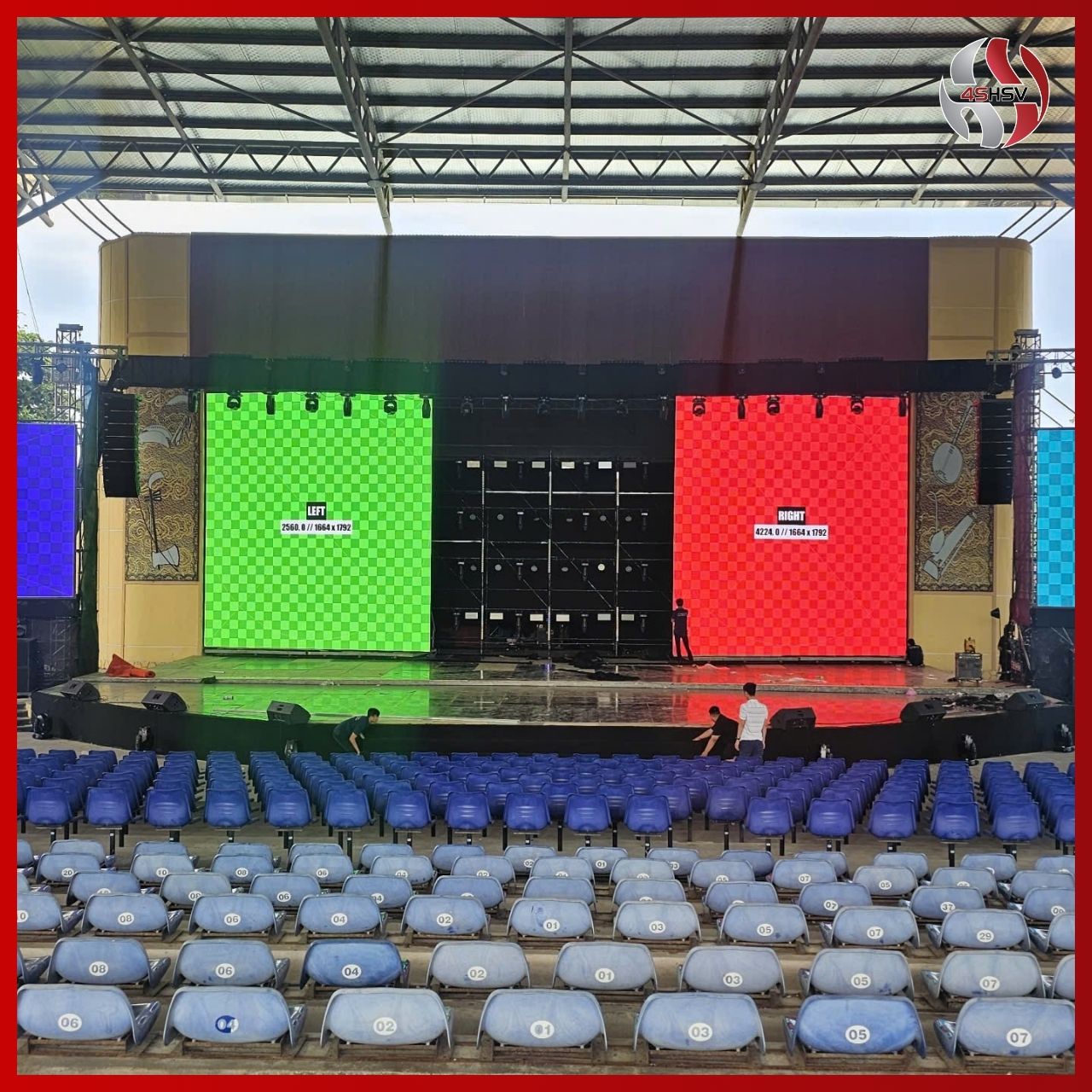 Cho thuê màn hình LED P3 outdoor mới, LED tách