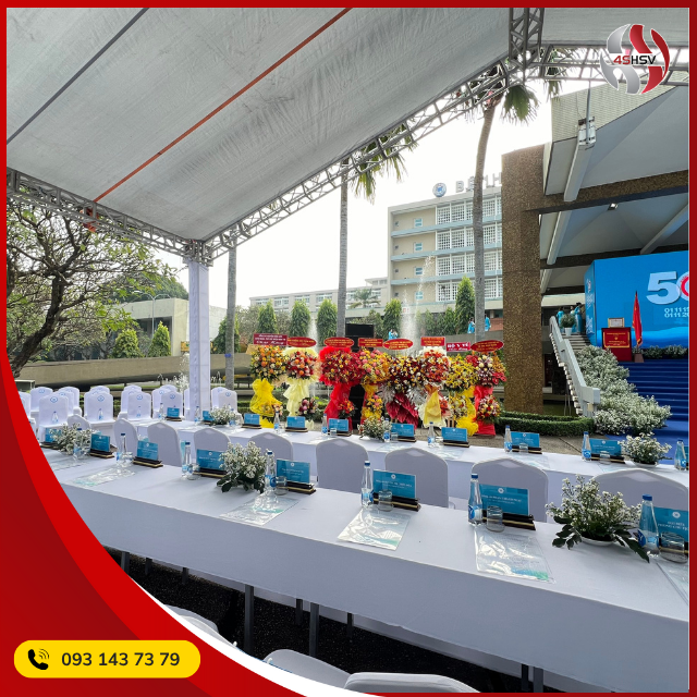 Nhà bạt – Sân khấu – Bàn ghế Trang trọng và tinh tế