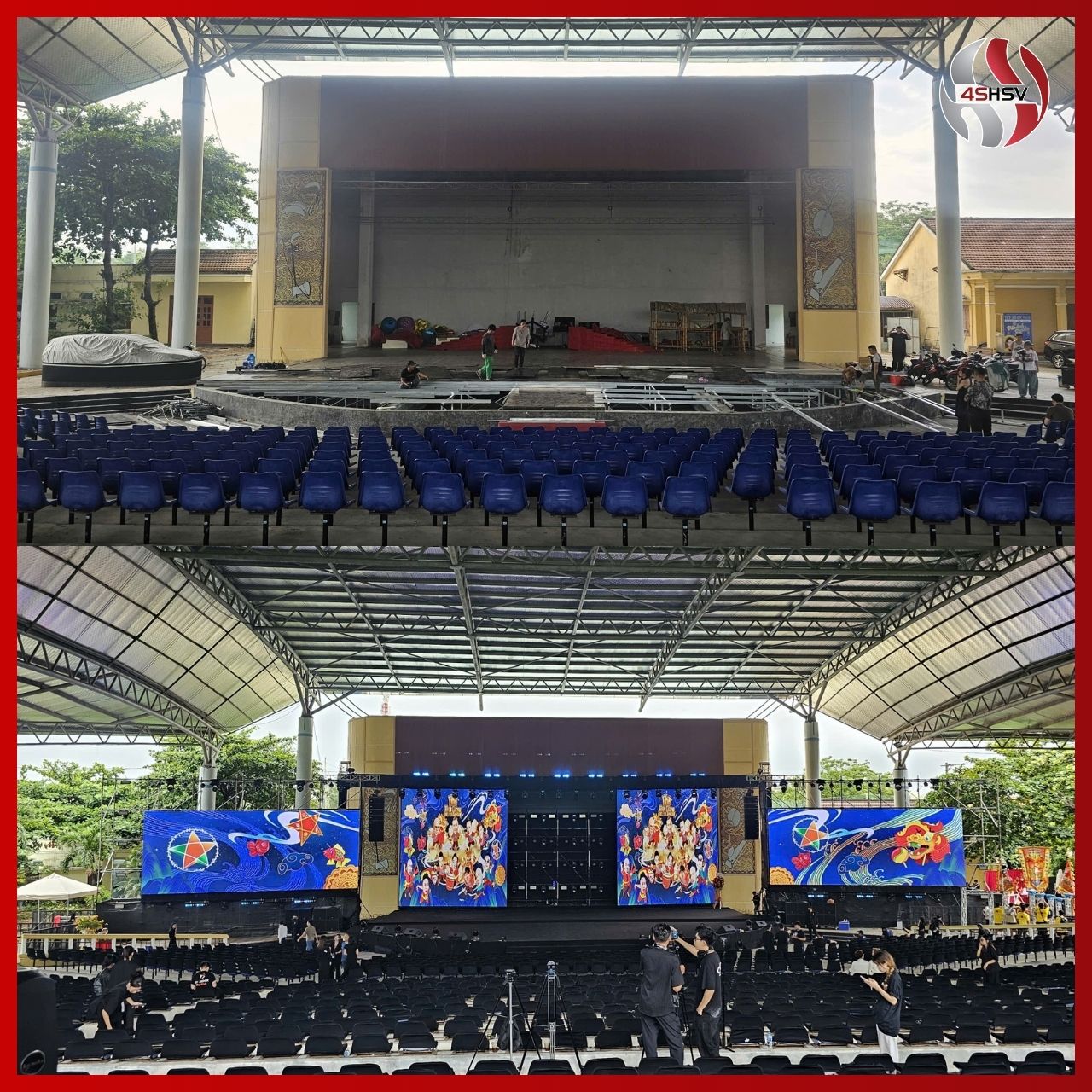 Sản xuất, cho thuê sân khấu MDF giật cấp