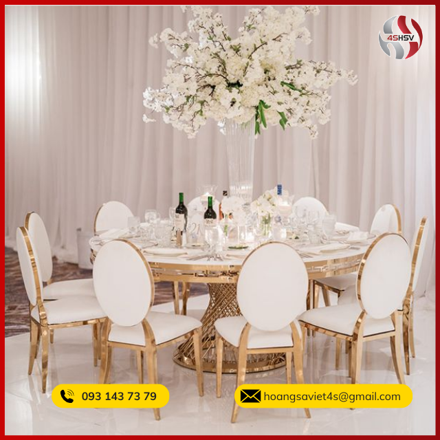 ghế louis mạ vàng