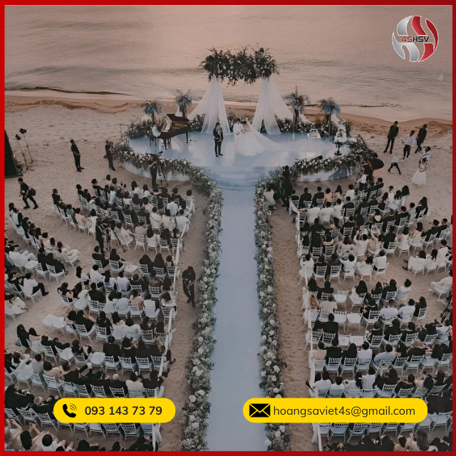 tiệc cưới bãi biển