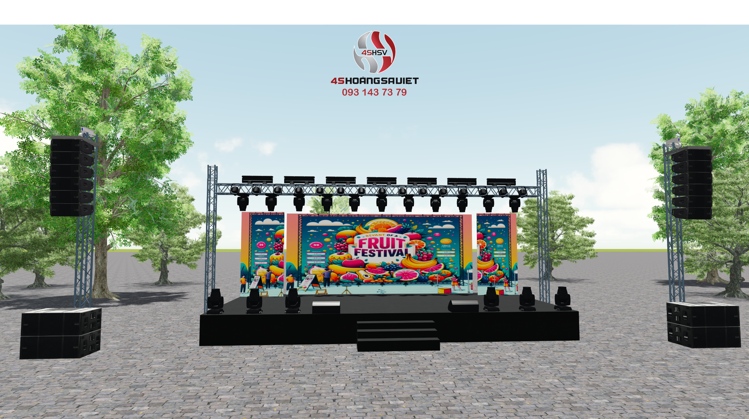 Thiết kế sân khấu 3D Thiết kế sân khấu 3D