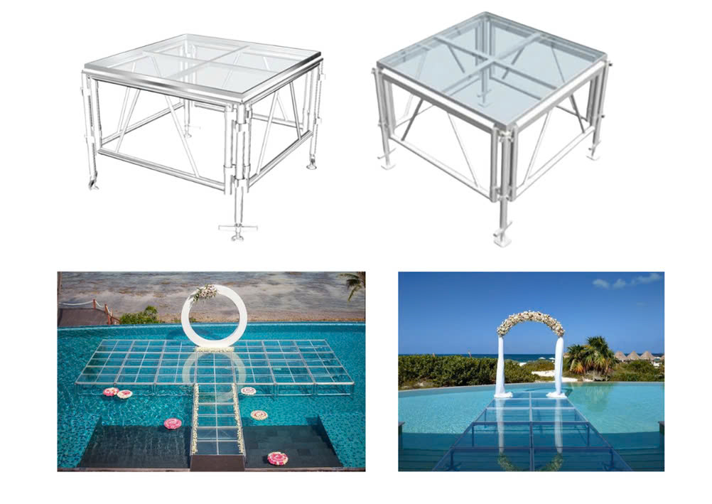 bục sân khấu trong suốt bục sân khấu trong suốt