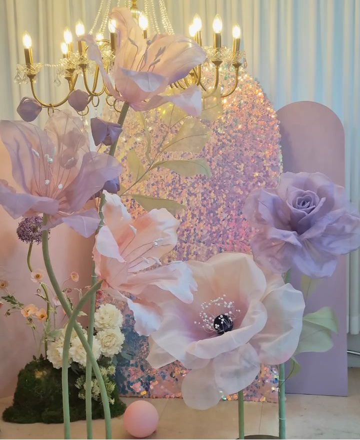 decor sân khấu hoa