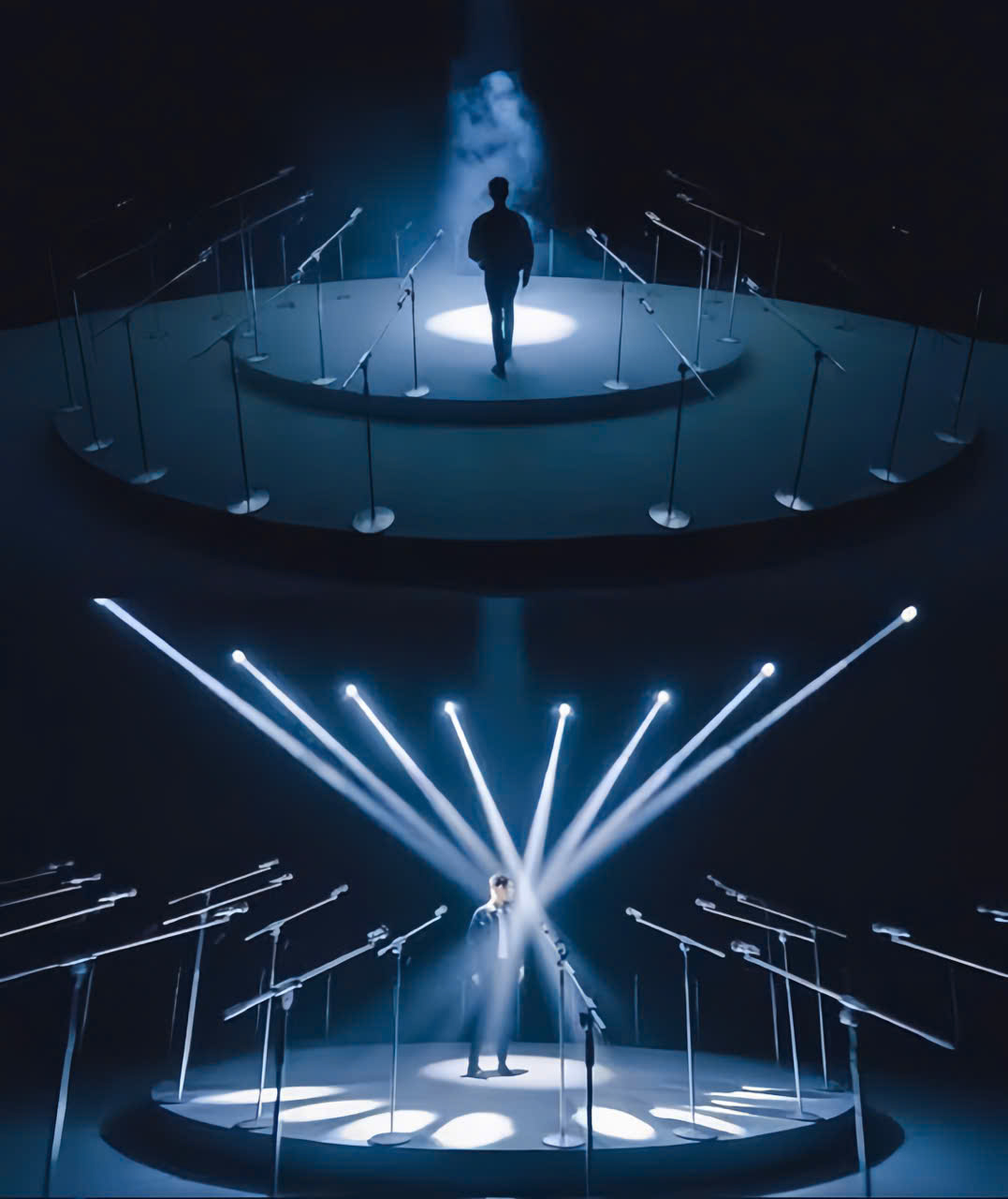 sân khấu biểu diễn tròn