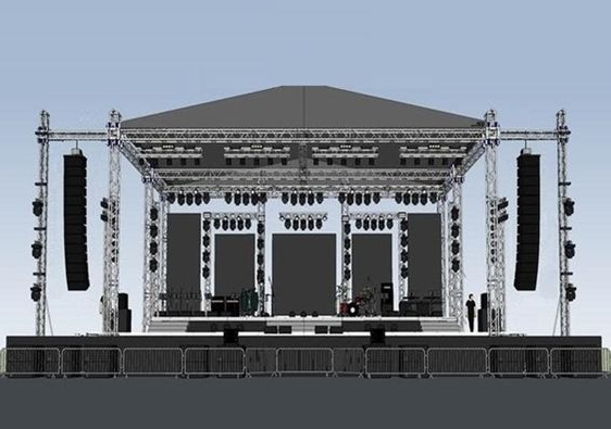 thiết kế sân khấu treo loa và đèn thiết kế sân khấu treo loa và đèn