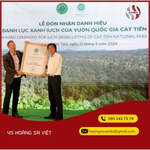 Lễ đón nhận danh hiệu Danh Lục Xanh IUCN của Vườn quốc gia Cát Tiên