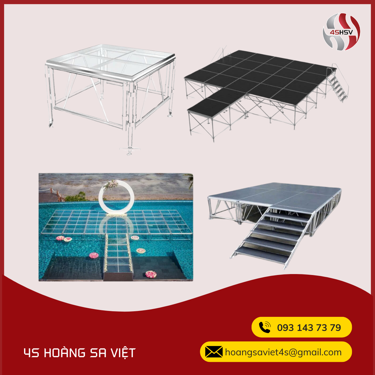 Bán, cho thuê bục sân khấu lắp ghép di động Bán, cho thuê bục sân khấu lắp ghép di động