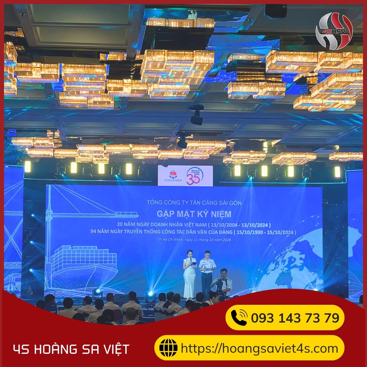 Cung cấp thiết bị sự kiện "Gặp mặt Kỷ niệm 20 năm ngày Doanh nhân Việt Nam (13/10/2004 - 13/10/2024)"