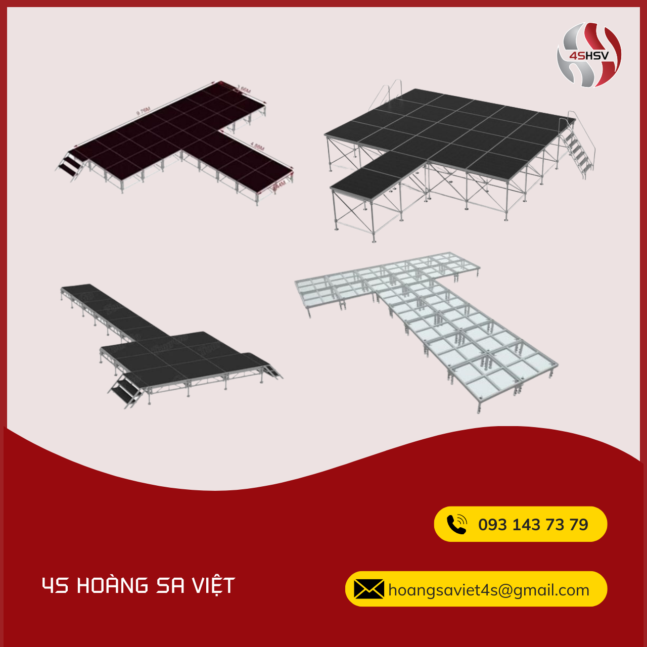 Bán và cho thuê sân khấu sự kiện lắp ghép tại TP HCM Bán và cho thuê sân khấu sự kiện lắp ghép tại TP HCM