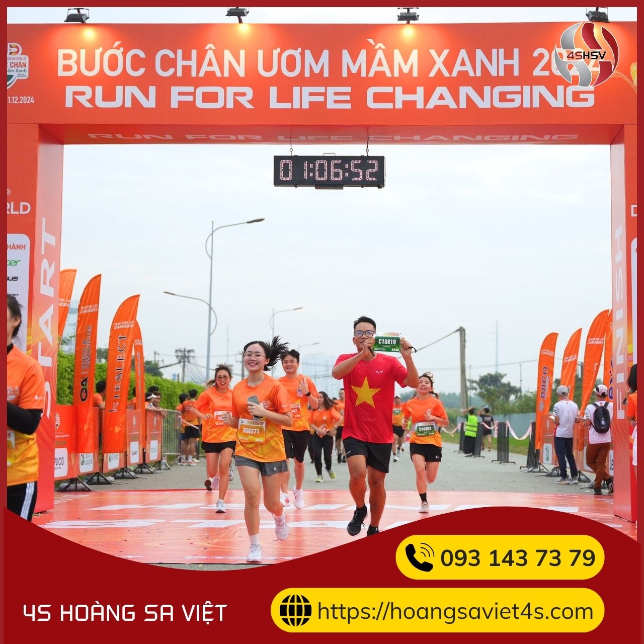 Cung cấp thiết bị sự kiện tại Bước chân ươm mầm xanh 2024 - Run for life changing