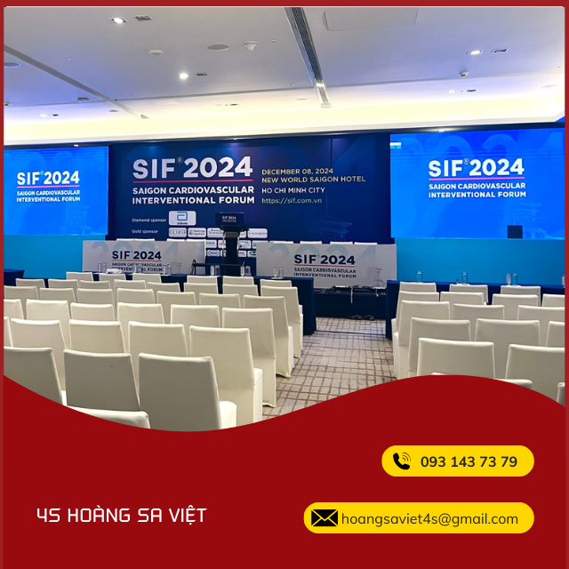 Cung cấp màn hình LED cho sự kiện Y học tại Khách sạn New World SG