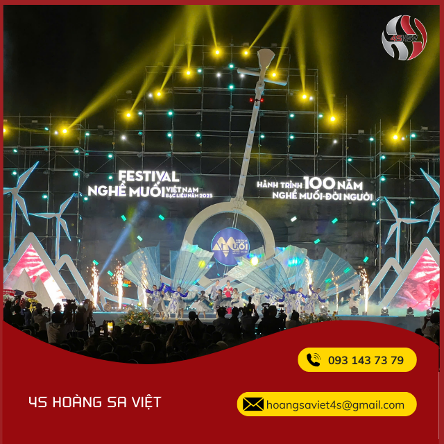 Cung cấp thiết bị cho Festival nghề muối Bạc Liêu 2025