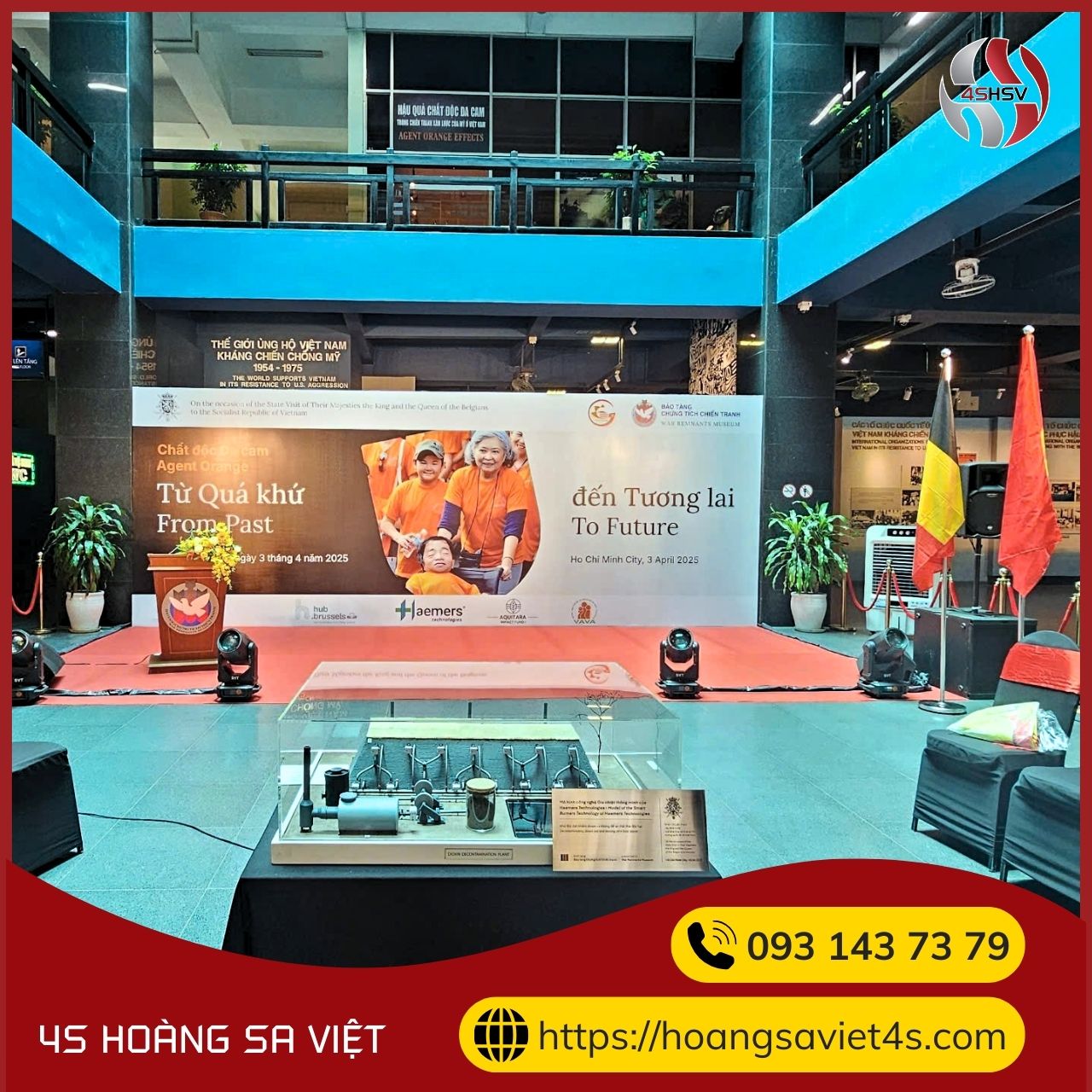 Chương trình “Chất độc da cam: từ Quá khứ đến Tương lai” - Vua và Hoàng hậu Bỉ ghé thăm Bảo Tàng chứng Tích Chiến tranh TP.HCM