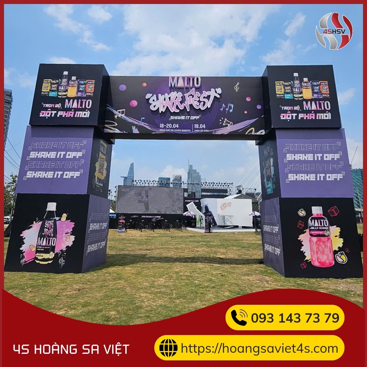 Cung cấp thiết bị sự kiện tại Malto ShakeFest