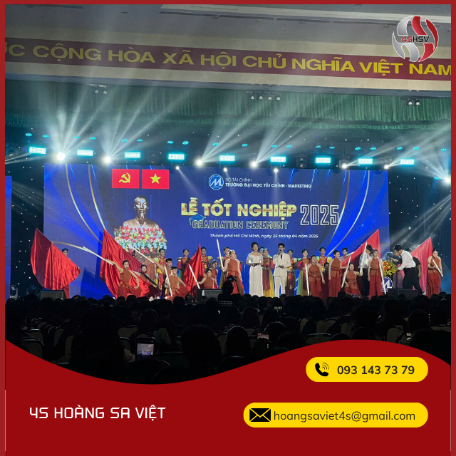 Cung cấp thiết bị cho lễ bế giảng Trường ĐH Tài chính - Marketing