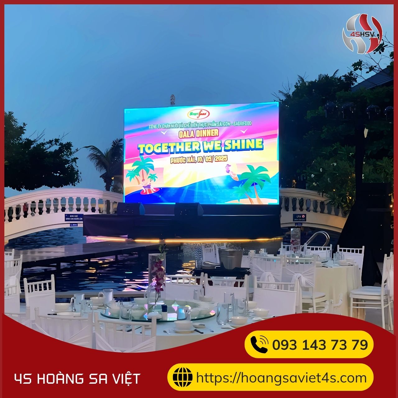 Cung cấp thiết bị tổ chức sự kiện “Gala Dinner Together We Shine”