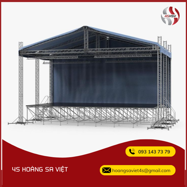 Sân khấu chân thường và sân khấu chân layer truss Sân khấu chân thường và sân khấu chân layer truss
