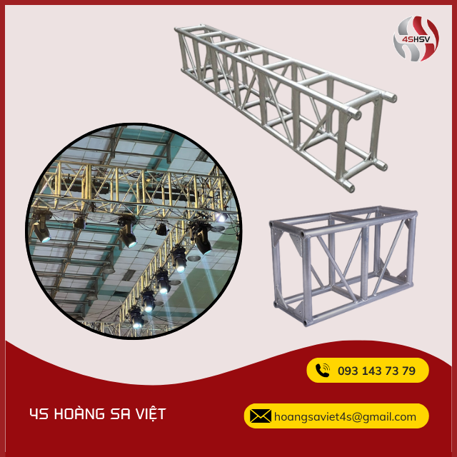 Hệ khung truss lớn treo thiết bị sự kiện Hệ khung truss lớn treo thiết bị sự kiện