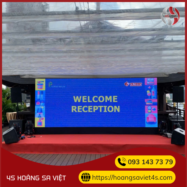 Cung cấp thiết bị màn hình LED P3 chuyên nghiệp tại nhà hàng nổi Elisa