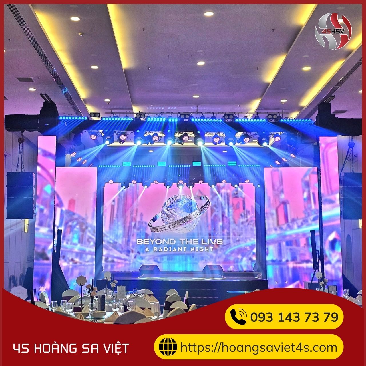 Cung cấp hệ thống Âm thanh, ánh sáng, màn hình LED, khung truss tại sự kiện “HP Gala 2025”
