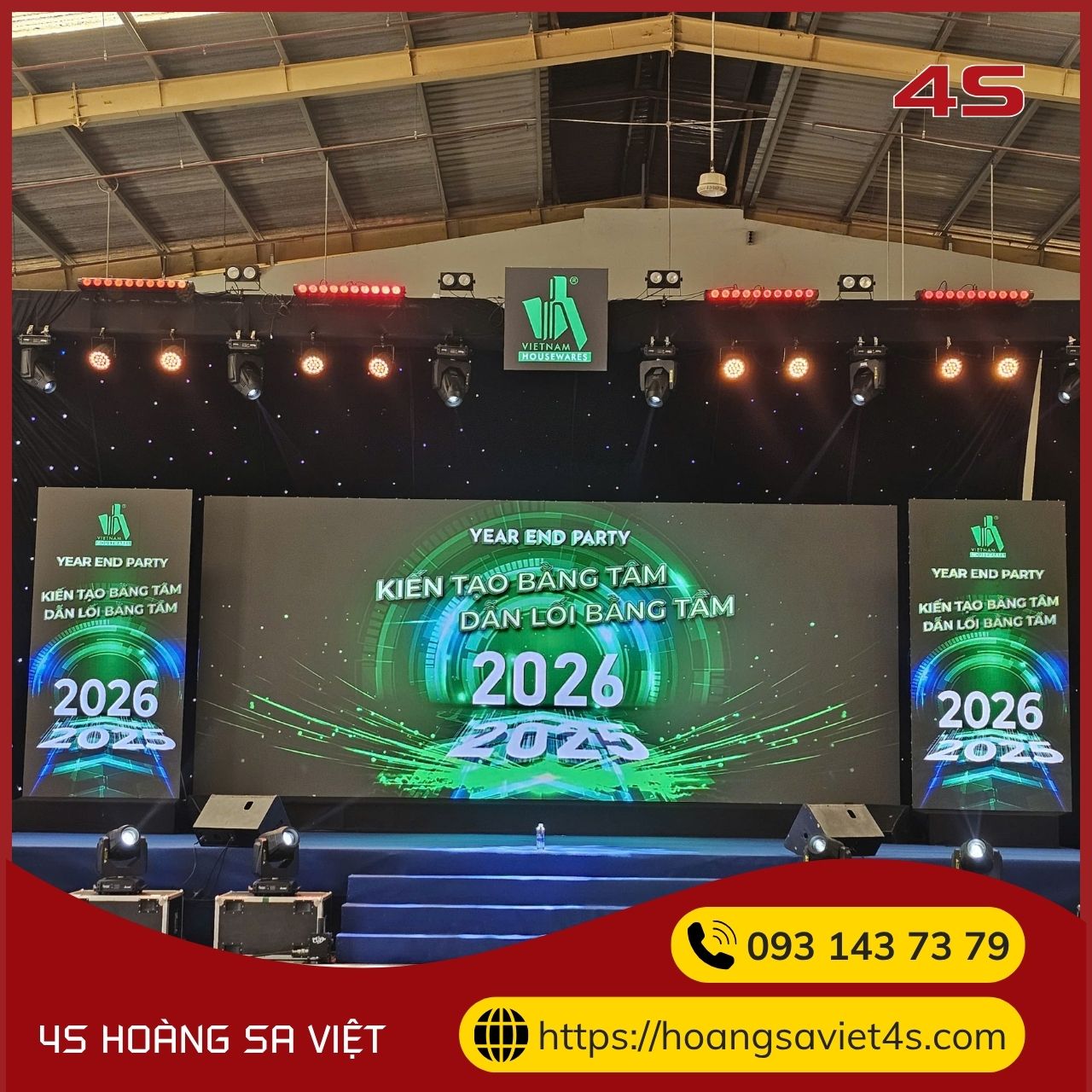Cung cấp trọn gói thiết bị tổ chức sự kiện Year End Party Vietnam Housewares 2025