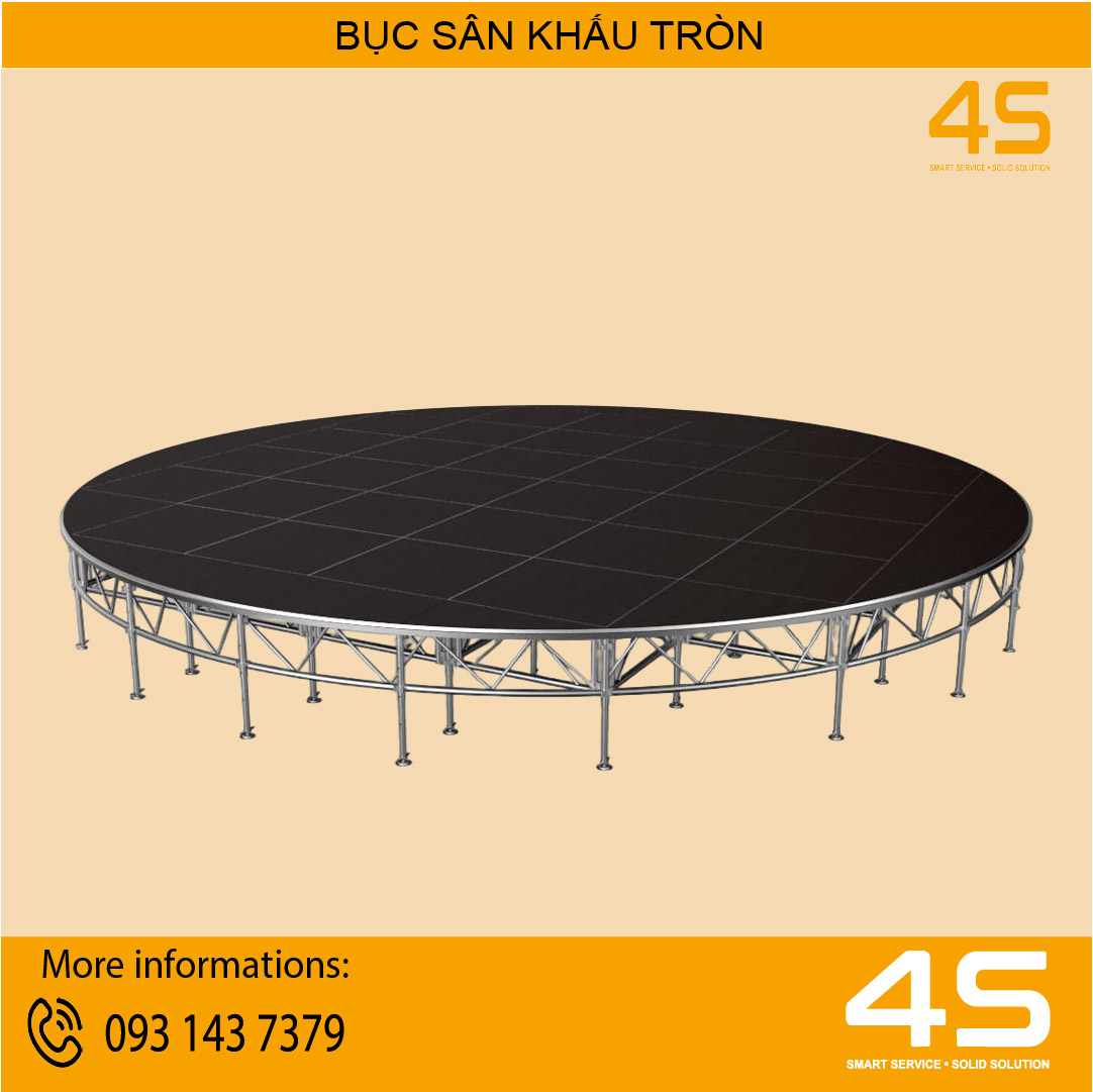 Bán Và Cho Thuê Bục Sân Khấu Tròn Lắp Ghép 9M Bán Và Cho Thuê Bục Sân Khấu Tròn Lắp Ghép 9M