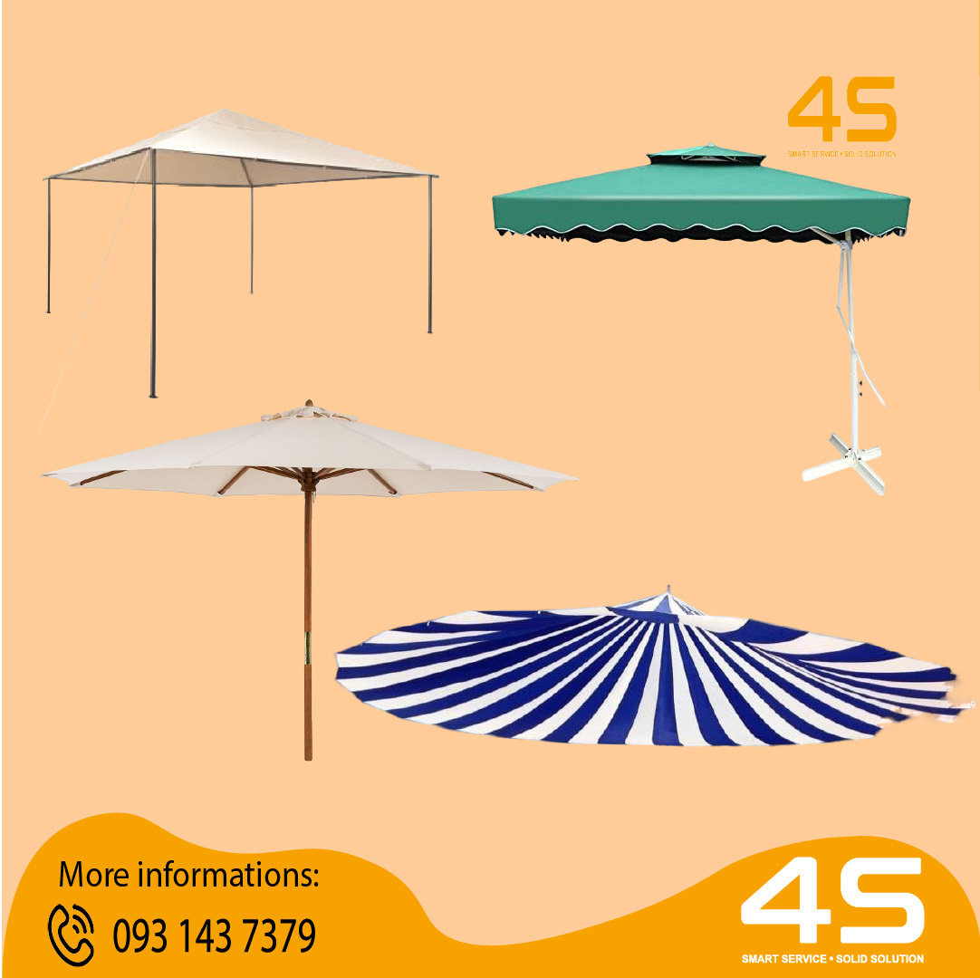 Các loại dù che sự kiện phổ biến hiện nay