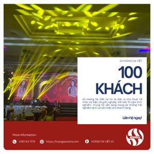 Gói Thuê Âm Thanh, Ánh Sáng 100 Khách Gói Thuê Âm Thanh, Ánh Sáng 100 Khách