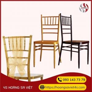 Cho Thuê Ghế Tiffany, Ghế Chiavari Buộc Nơ Theo Yêu Cầu