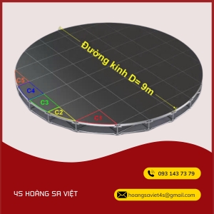 Bán Và Cho Thuê Bục Sân Khấu Tròn Lắp Ghép 9M Bán Và Cho Thuê Bục Sân Khấu Tròn Lắp Ghép 9M