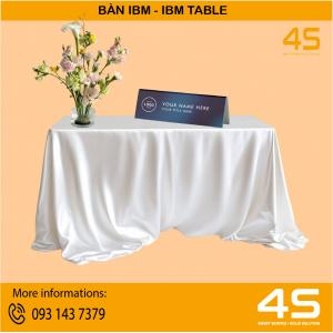 Cho Thuê Bàn Ibm Quây Khăn Trắng Phủ Chân Giá Tốt Tại Tp.hcm
