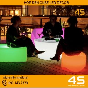 Bán & Cho Thuê Hộp Đèn Cube Led Làm Ghế Decor