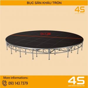 Bán Và Cho Thuê Bục Sân Khấu Tròn Lắp Ghép 12M